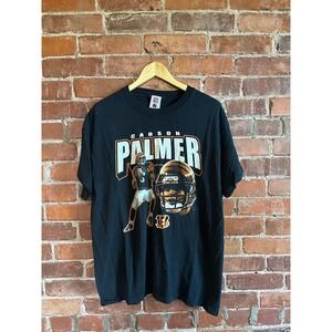 90s vintage bengals Carson Palmer black tee